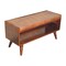 Homeroots 35in Brown Genuine Leather and Solid Wood Upholstered Storage Bench With Cabinet 717469 - alternate 10