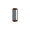 Ghent 76''H x 24''W x 20''D Edge Display Case 6'' Base w/ Blue Steel Back & Dark Bronze Frame 91LFBS-BZ-WNH - alternate 1