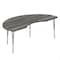 Correll Kidney HPL Activity Table, 72 in W, 36 in L, 19 in to 29 in H, Particleboard, Driftwood A3672-KID-52-14-52 - alternate 1