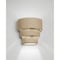Luxury Lighting Fasciato 10 in Tall Ceramic Outdoor Wall Light, Cottonwood Paint Finish 124-00-CW-ud-7 - alternate 1
