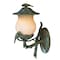 Homeroots Vintage Black and Gold Bird Detail Lantern Wall Light 399206 - alternate 1