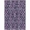 Homeroots 3' X 5' Eggplant Purple And Lavender Damask Washable Indoor Outdoor Area Rug 588160 - alternate 9