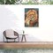 Trademark Fine Art Outdoor Canvas Art David Stribbling 'Lion Love portrait' Wall Art for Patios, or Gardens GRL01519-OC3547WR - alternate 5