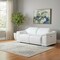Homeroots 76in White and Silver Italian Leather Power Reclining Loveseat 720519 - alternate 10