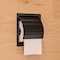 Alfi Brand PVD Brushed Black Stainless Steel Recessed Toilet Paper Holder W/ Cover ABTPP77-BB - alternate 1
