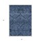 Homeroots 5' X 8' Navy Blue And Denim Blue Floral Washable Indoor Outdoor Area Rug 588895 - alternate 9