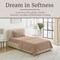 Lavish Home Brushed Microfiber Twin Sheets 3-Piece Sheet Set with Pillowcase, Flat, and Fitted Sheets, Taupe 66-MF75S-T-TAU - alternate 7