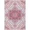 Homeroots 3' X 5' Pink Ivory And Gray Oriental Washable Indoor Outdoor Area Rug 600180 - alternate 9