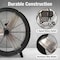 Edendirect 30 in. 2 fan speeds Drum Fan in Black with Adjustable Tilt and Rolling Casters ZRW5512P468549 - alternate 9