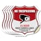 Signmission No Trespassing Shield Sign 24 Hour Video, 4 inch X 4 inch, Vinyl Decal, 5PK SHI-D-5PACK-4-420 - alternate 1