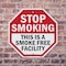 Signmission Stop Smoking This Is a Smoke Free F, 10 inch X 10 inch, Aluminum Metal Signs, 2PK OC-A-2PACK-10-88 - alternate 6