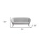 Homeroots 75" Light Gray Sofa With Black Legs 480908 - alternate 10