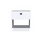 Homeroots 20" White Wood One Drawer Nightstand 526155 - alternate 1