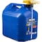 No-Spill Gas Can, Plastic, 5 gal, ViewStripe, Thumb-Controlled Fuel Spout, Blue, Kerosene, 1466 1466 - alternate 1