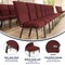 Flash Furniture Advantage Maroon Discount Church Chair, 21" Wide EPCHT-104 - alternate 10