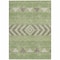 Homeroots 8' X 10' Green Taupe And Ivory Southwestern Washable Indoor Outdoor Area Rug 613900 - alternate 9