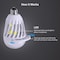 Feit Electric Feit A19 E26 (Medium) LED Bug Zapper Bulb Daylight 60 Watt Equivalence 1 pk C60/950CA/BZLED - alternate 10
