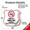 Signmission No Smoking Shield Sign This Is A Smoke F, 18 inch X 18 inch, Vinyl Decal, 2PK SHI-D-2PACK-18-401 - alternate 5
