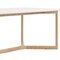 Homeroots 63" White and Natural Wood Frame Base Dining Table 654239 - alternate 15
