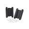 Trans Atlantic Co. 4 in. Double Acting Barrel Spring Square Corner Door Hinge with Fixed Pin - Pack of 2 DH-TAN5004-USP - alternate 3