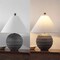 Jonathan Y Archer 21" Coastal Cottage Textured Resin/Metal Ridged LED Table Lamp, Gray, 2PK JYL9205B-SET2 - alternate 9