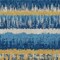 Homeroots 3' X 5' Navy Blue Gold And Ivory Striped Washable Indoor Outdoor Area Rug 598370 - alternate 9