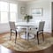 Homeroots 8' Copper Gold And Ivory Round Abstract Washable Indoor Outdoor Area Rug 597952 - alternate 8