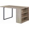Homeroots 60" Gray and Black Wood and Iron Sled Base Dining Table 631281 - alternate 7