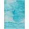 Homeroots 5' X 8' Teal Abstract Washable Non Skid Indoor Outdoor Area Rug 559779 - alternate 7