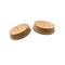 Homeroots Set of Two Brown Wood Recessed Round Drawer Pull Knobs, 2PK 476578 - alternate 7