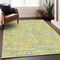 Homeroots 3' X 5' Yellow Denim Blue And Beige Abstract Washable Indoor Outdoor Area Rug 602605 - alternate 9