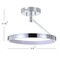 Jonathan Y Owen 17.5 in. Dimmable Integrated LED Metal Semi-Flush Mount, Chrome JYL7016A - alternate 10