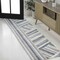 Jonathan Y Retro Rainbow Contemporary Stripe Blue/Cream/Gray 2 ft. x 8 ft. Runner Rug DZC102B-28 - alternate 1