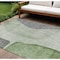 Homeroots 9' X 12' Olive Green And Gray Abstract Washable Indoor Outdoor Area Rug 582018 - alternate 1