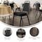 Flash Furniture HERCULES Trapezoidal Back Stacking Banquet Chair w/Black Fabric and 2.5in. Thick Seat, Black, 4PK 4-FD-BHF-1-BK-BK-GG - alternate 9