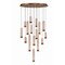 Euf Cambre, Chandelier , 16-Light, 32", Antique Brass, Travertine 50131-020 - alternate 1