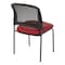 Office Star Products ProGrid Titanium & Black Visitors Chair, Straight Legs, Dillon Red 86724R-R100 - alternate 5