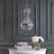 Jonathan Y Regina 12" Crystal/Metal Empire LED Pendant, Antique Brass JYL6109A - alternate 17