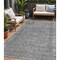 Homeroots 5' X 8' Gray And Beige Abstract Washable Indoor Outdoor Area Rug 616011 - alternate 1