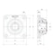 Ntn 4 Holes, Square Housing, 4 Bolt Flange Bearing, Radial Ball, 1-1/2 in Dia, Stainless Steel, Set Screw SUCF208-24C0FG1 - alternate 3