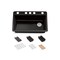 Kohler Riverby 33 undermount single-bowl workstation kitchen sink Black Black 5871-5UPC-7 - alternate 3