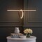 Jonathan Y Ali 34.5" Dimmable Adjustable Integrated LED Metal Linear Pendant, Black JYL7029B - alternate 11