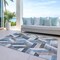 Homeroots 10' X 14' Blue Geometric Washable Indoor Outdoor Area Rug 608051 - alternate 9
