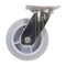 Vestil Thermoplastic Rubber Swivel Caster 6 In. Diameter x 2 In. Width 600 Lb. Capacity Gray CST-E-SS-6X2TPR-S - alternate 8