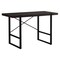 Homeroots 49" Dark Brown and Black Computer Desk 355719 - alternate 1