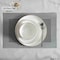 Dinewares Perlaceo Luxurious Collection of 16-Piece White with Gold Rim Bone China Dinnerware Set - QI004761.16 - alternate 10