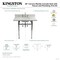 Kingston Brass 36" Carrara Marble Console Sink Set w/ Faucet in Carrara Marble White/Brushed Brass CKVPB36MBSQ7 - alternate 7