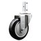 Service Caster 4 Inch Black Polyurethane Wheel Swivel 3/4 Inch Square Stem Caster SCC SCC-SQ20S414-PPUB-BLK-34 - alternate 1