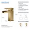 Kibi Waterfall Single Handle Bathroom Vanity Sink Faucet, Pop Up Drain C-KBF1004BB - alternate 9