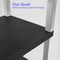 Luxor 42''H 3-Shelf Utility Cart, Electric, Black Shelves, Nickel Legs UCPL1E-N - alternate 13